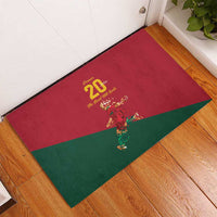 Portuguese Footballer Memorial Rubber Doormat Forever 20 The Heart Still Beats - Wonder Print Shop