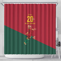 Portuguese Footballer Memorial Shower Curtain Forever 20 The Heart Still Beats - Wonder Print Shop