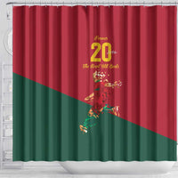 Portuguese Footballer Memorial Shower Curtain Forever 20 The Heart Still Beats - Wonder Print Shop