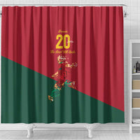 Portuguese Footballer Memorial Shower Curtain Forever 20 The Heart Still Beats - Wonder Print Shop