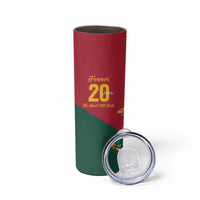 Portuguese Footballer Memorial Skinny Tumbler Forever 20 The Heart Still Beats - Wonder Print Shop