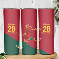 Portuguese Footballer Memorial Skinny Tumbler Forever 20 The Heart Still Beats - Wonder Print Shop