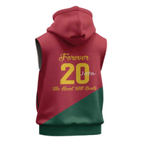 Portuguese Footballer Memorial Sleeveless Zip Hoodie Forever 20 The Heart Still Beats - Wonder Print Shop