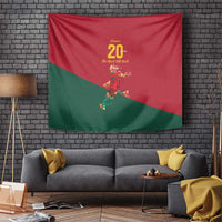 Portuguese Footballer Memorial Tapestry Forever 20 The Heart Still Beats - Wonder Print Shop