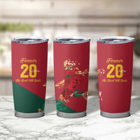 Portuguese Footballer Memorial Tumbler Cup Forever 20 The Heart Still Beats - Wonder Print Shop
