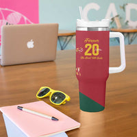 Portuguese Footballer Memorial Tumbler With Handle Forever 20 The Heart Still Beats - Wonder Print Shop