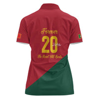 Portuguese Footballer Memorial Women Polo Shirt Forever 20 The Heart Still Beats - Wonder Print Shop