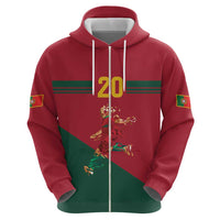 Portuguese Footballer Memorial Zip Hoodie Forever 20 The Heart Still Beats - Wonder Print Shop