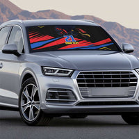 Custom Caribbean Cricket Antigua and Barbuda Auto Sun Shade - Wonder Print Shop