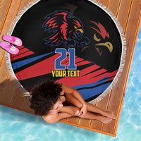 Custom Caribbean Cricket Antigua and Barbuda Beach Blanket - Wonder Print Shop