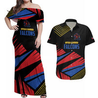 Custom Caribbean Cricket Antigua and Barbuda Couples Matching Off Shoulder Maxi Dress and Hawaiian Shirt - Wonder Print Shop