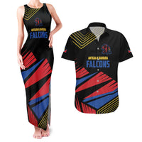 Custom Caribbean Cricket Antigua and Barbuda Couples Matching Tank Maxi Dress and Hawaiian Shirt - Wonder Print Shop