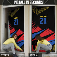 Custom Caribbean Cricket Antigua and Barbuda Door Cover - Wonder Print Shop