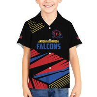 Custom Caribbean Cricket Antigua and Barbuda Family Matching Long Sleeve Bodycon Dress and Hawaiian Shirt - Wonder Print Shop