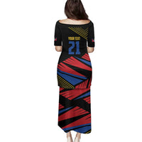 Custom Caribbean Cricket Antigua and Barbuda Family Matching Puletasi and Hawaiian Shirt - Wonder Print Shop