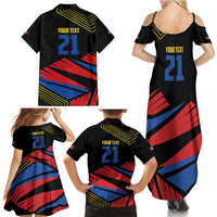 Custom Caribbean Cricket Antigua and Barbuda Family Matching Summer Maxi Dress and Hawaiian Shirt - Wonder Print Shop