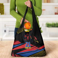 Custom Caribbean Cricket Antigua and Barbuda Grocery Bag - Wonder Print Shop