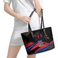 Custom Caribbean Cricket Antigua and Barbuda Leather Tote Bag - Wonder Print Shop