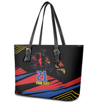 Custom Caribbean Cricket Antigua and Barbuda Leather Tote Bag - Wonder Print Shop