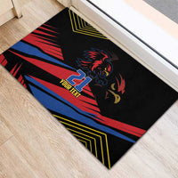 Custom Caribbean Cricket Antigua and Barbuda Rubber Doormat - Wonder Print Shop