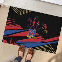 Custom Caribbean Cricket Antigua and Barbuda Rubber Doormat - Wonder Print Shop