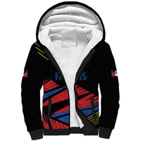 Custom Caribbean Cricket Antigua and Barbuda Sherpa Hoodie - Wonder Print Shop