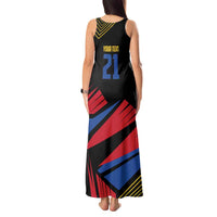 Custom Caribbean Cricket Antigua and Barbuda Tank Maxi Dress - Wonder Print Shop
