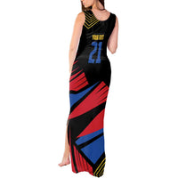 Custom Caribbean Cricket Antigua and Barbuda Tank Maxi Dress - Wonder Print Shop