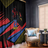 Custom Caribbean Cricket Antigua and Barbuda Window Curtain - Wonder Print Shop