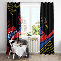 Custom Caribbean Cricket Antigua and Barbuda Window Curtain - Wonder Print Shop