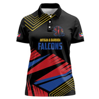 Custom Caribbean Cricket Antigua and Barbuda Women Polo Shirt - Wonder Print Shop