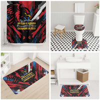 Caribbean Cricket Antigua and Barbuda Bathroom Set First Crown Forever Proud - Wonder Print Shop
