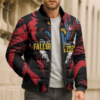 Caribbean Cricket Antigua and Barbuda Bomber Puffer Jacket First Crown Forever Proud - Wonder Print Shop