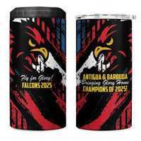 Caribbean Cricket Antigua and Barbuda 4 in 1 Can Cooler Tumbler First Crown Forever Proud - Wonder Print Shop