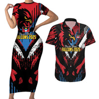 Caribbean Cricket Antigua and Barbuda Couples Matching Short Sleeve Bodycon Dress and Hawaiian Shirt First Crown Forever Proud - Wonder Print Shop