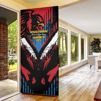 Caribbean Cricket Antigua and Barbuda Door Cover First Crown Forever Proud - Wonder Print Shop
