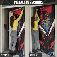 Caribbean Cricket Antigua and Barbuda Door Cover First Crown Forever Proud - Wonder Print Shop