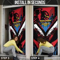 Caribbean Cricket Antigua and Barbuda Door Cover First Crown Forever Proud - Wonder Print Shop