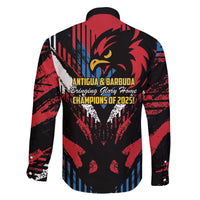 Caribbean Cricket Antigua and Barbuda Family Matching Off The Shoulder Long Sleeve Dress and Hawaiian Shirt First Crown Forever Proud - Wonder Print Shop