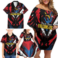 Caribbean Cricket Antigua and Barbuda Family Matching Off Shoulder Short Dress and Hawaiian Shirt First Crown Forever Proud - Wonder Print Shop