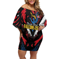 Caribbean Cricket Antigua and Barbuda Family Matching Off Shoulder Short Dress and Hawaiian Shirt First Crown Forever Proud - Wonder Print Shop