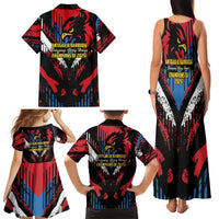 Caribbean Cricket Antigua and Barbuda Family Matching Tank Maxi Dress and Hawaiian Shirt First Crown Forever Proud - Wonder Print Shop