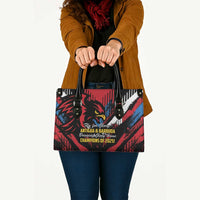 Caribbean Cricket Antigua and Barbuda Leather Bag First Crown Forever Proud - Wonder Print Shop
