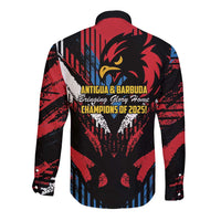 Caribbean Cricket Antigua and Barbuda Long Sleeve Button Shirt First Crown Forever Proud - Wonder Print Shop