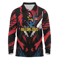 Caribbean Cricket Antigua and Barbuda Long Sleeve Polo Shirt First Crown Forever Proud - Wonder Print Shop