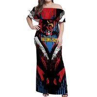 Caribbean Cricket Antigua and Barbuda Off Shoulder Maxi Dress First Crown Forever Proud - Wonder Print Shop