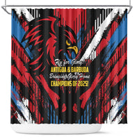 Caribbean Cricket Antigua and Barbuda Shower Curtain First Crown Forever Proud - Wonder Print Shop