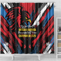 Caribbean Cricket Antigua and Barbuda Shower Curtain First Crown Forever Proud - Wonder Print Shop