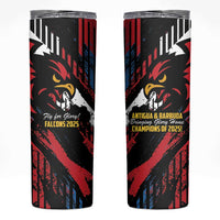 Caribbean Cricket Antigua and Barbuda Skinny Tumbler First Crown Forever Proud - Wonder Print Shop