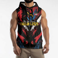 Caribbean Cricket Antigua and Barbuda Sleeveless Zip Hoodie First Crown Forever Proud - Wonder Print Shop
